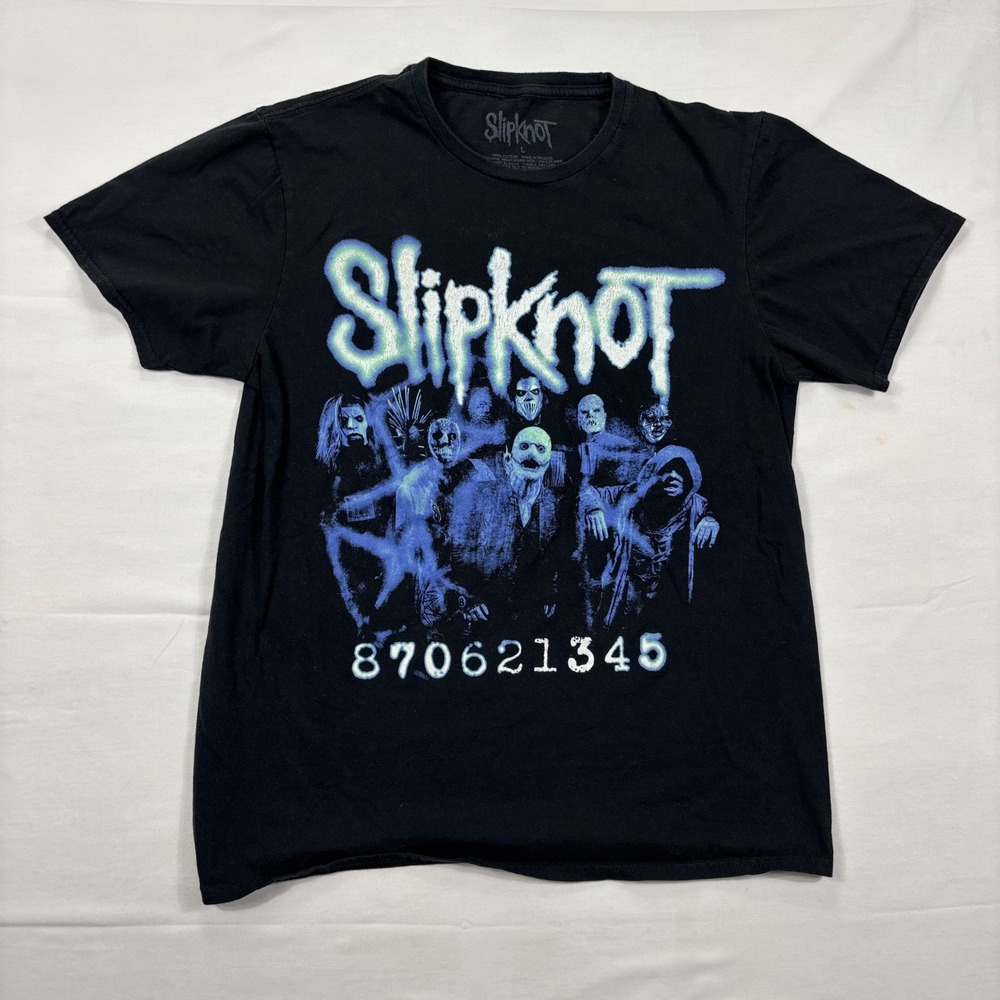 Slipknot‎ Band T-Shirt 2022 Bravado Graphic Print Heavy Metal Mens Large Black